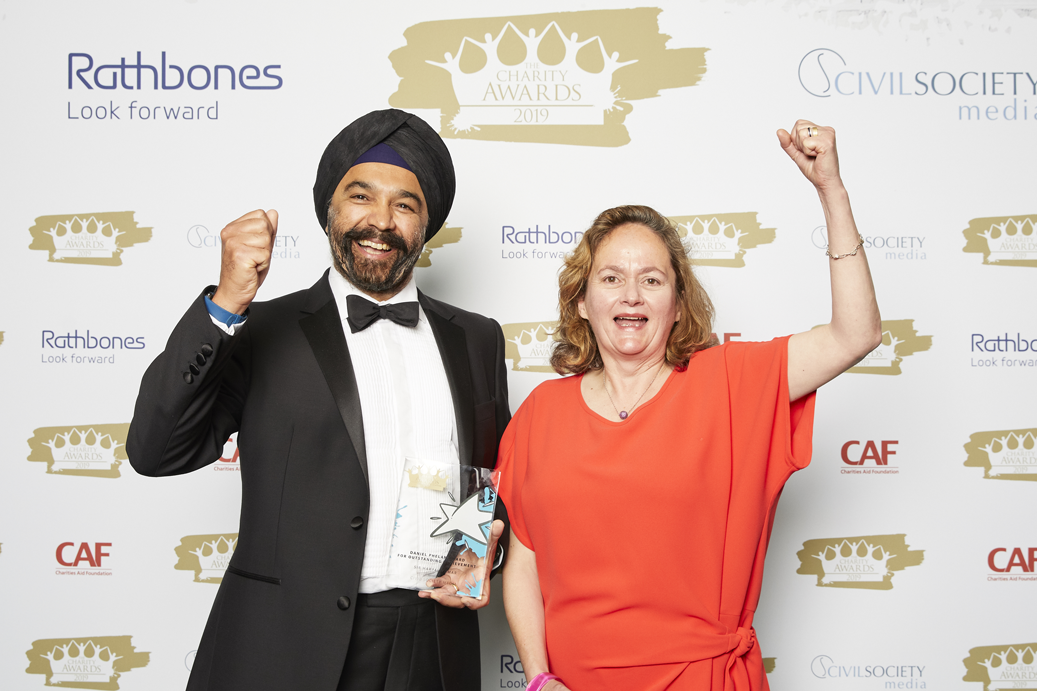 Sir Harpal Kumar and Cathy Phelan